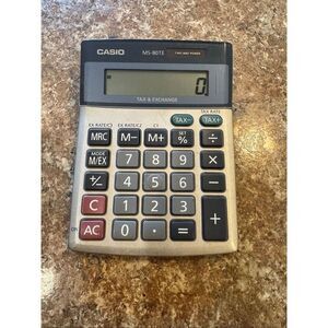 Vintage Casio MS-80TE two way power calculater